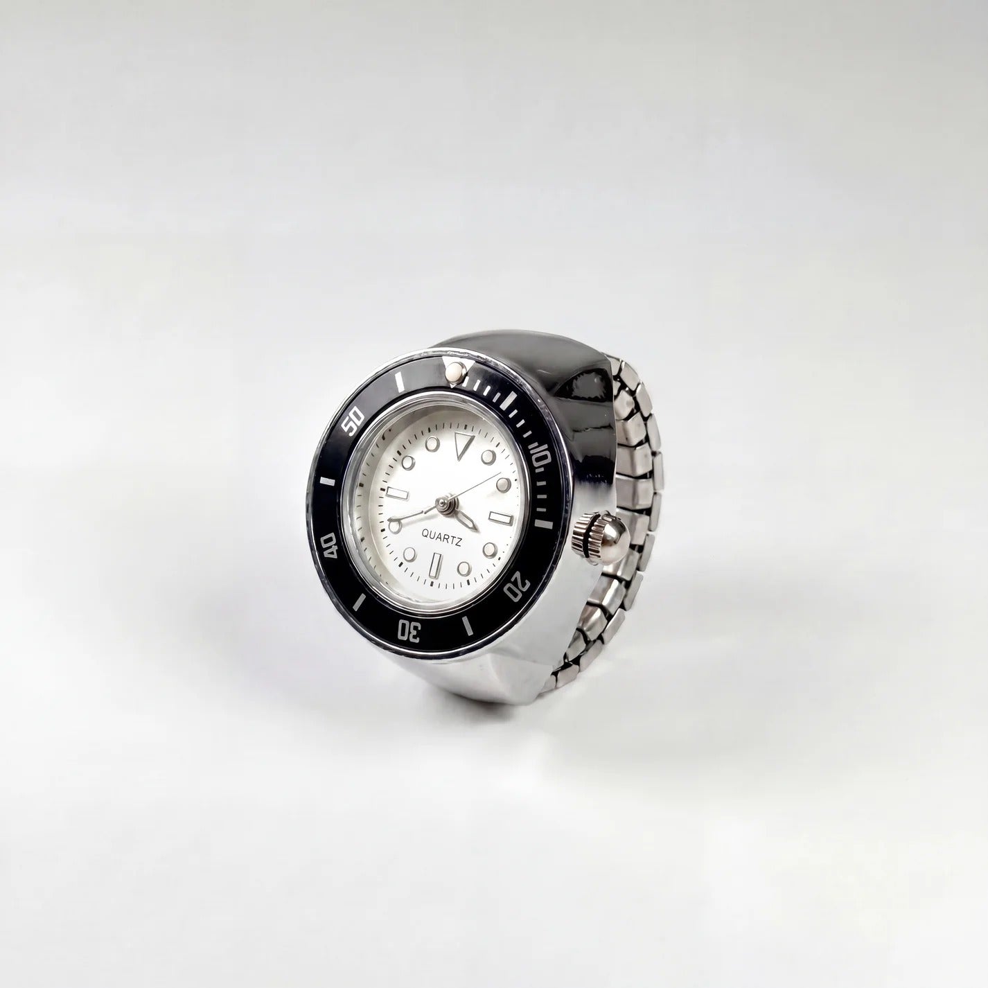 Anillo GMT | Blanco Plata