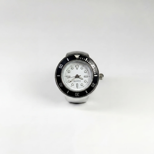 Anillo GMT | Blanco Plata