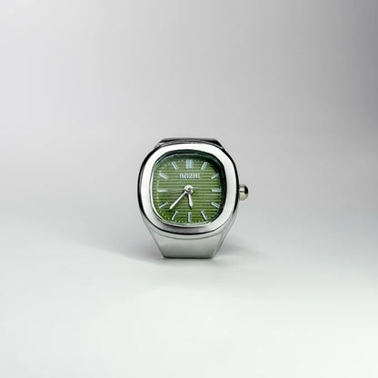 Anillo Nautilus | Verde Plata